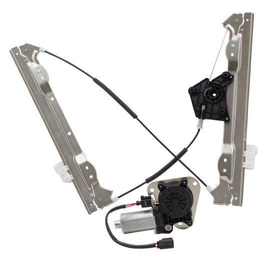 Drivers Front Power Window Lift Regulator with Motor 2 Pin Connector Assembly Compatible with 2011-2014 200 Sedan Avenger 68021447AA 68104205AA
