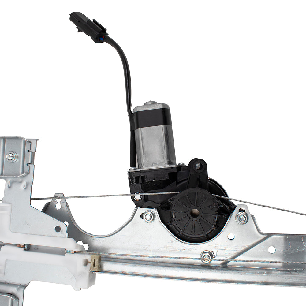 Passenger Rear Power Window Lift Regulator w/ Motor Assembly Compatible with 2005-2010 Grand Cherokee 55394228AG 55394228AF