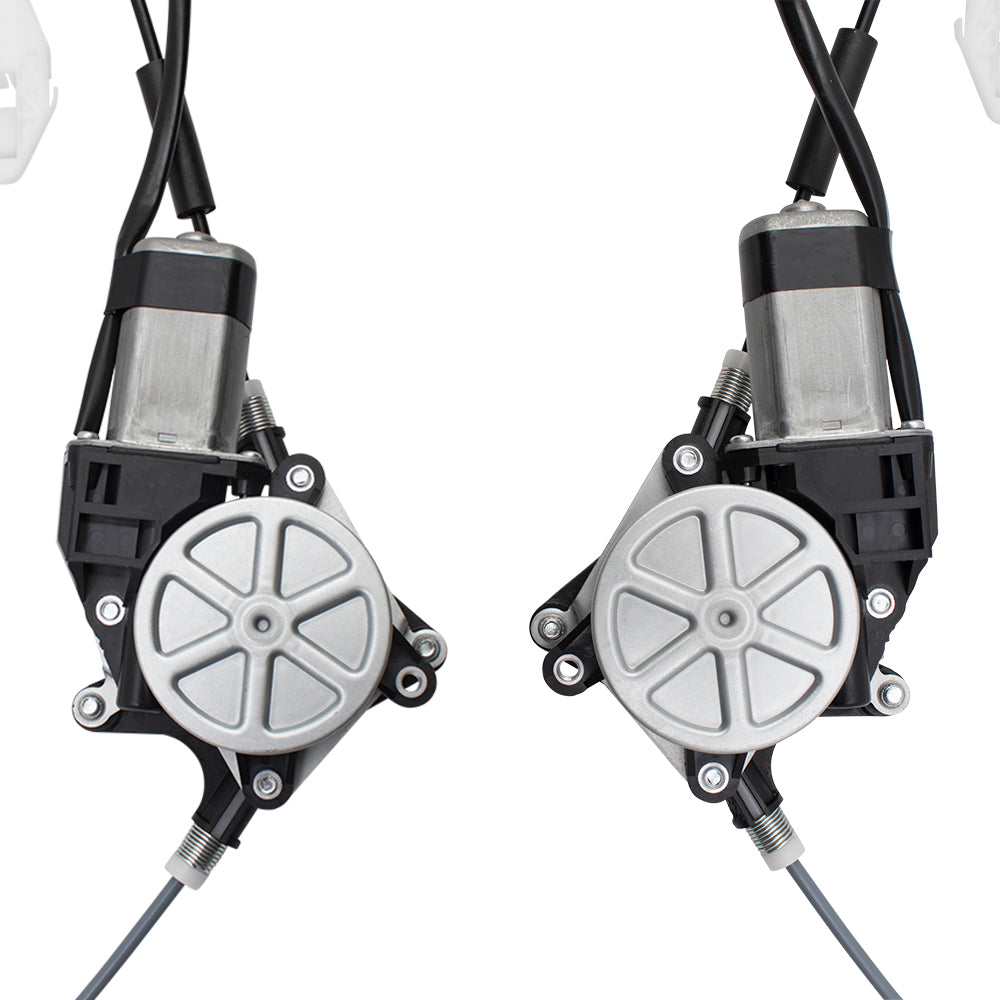 4 Pc Power Window Regulators & Motors Compatible with 2007-2017 Wrangler 2018 Wrangler JK