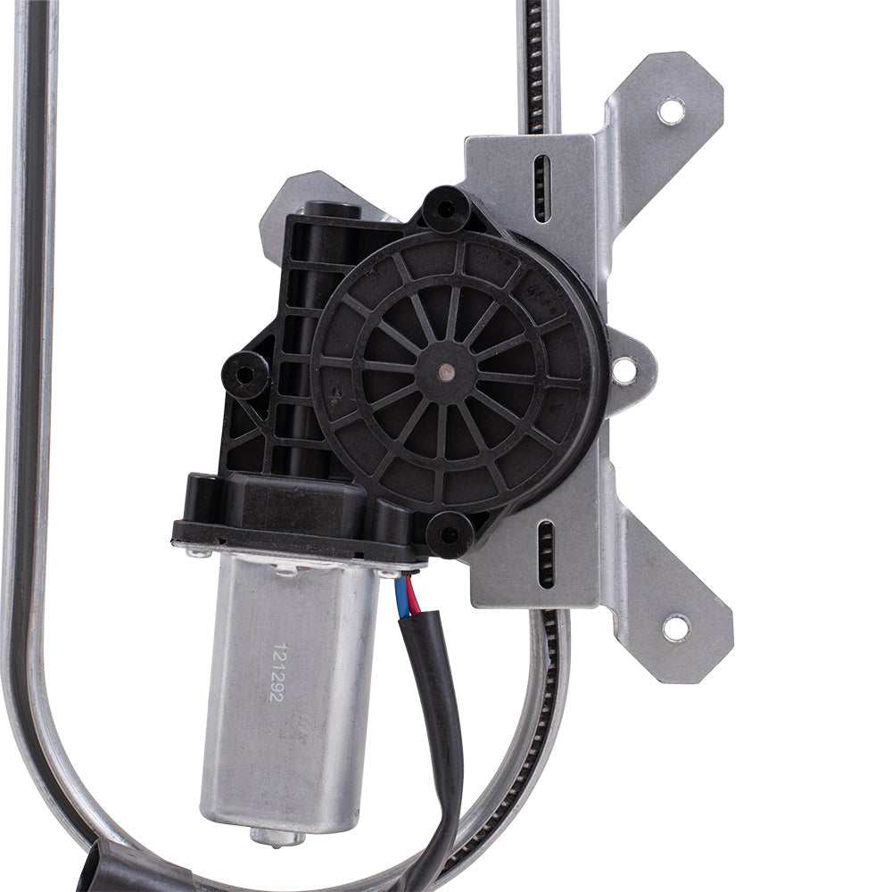 Front Driver and Passenger Side Power Window Regulators with Motor Compatible with 2005-2020 Trucks