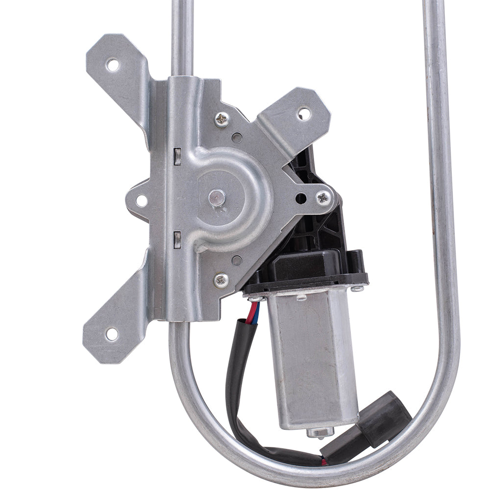 Front Driver and Passenger Side Power Window Regulators with Motor Compatible with 2005-2020 Trucks