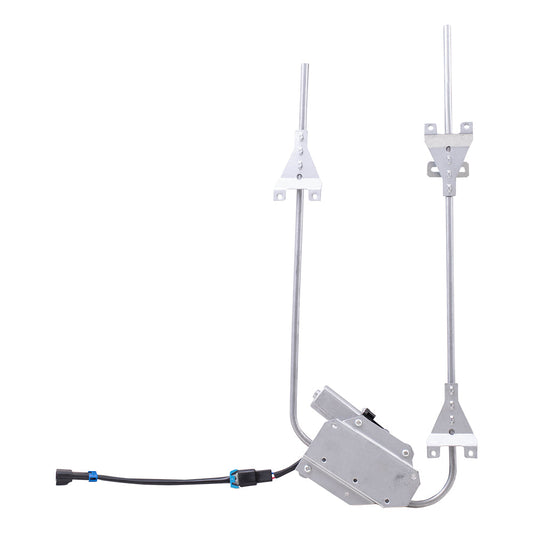 Front Driver Side Power Window Regulator with Motor Compatible with 2000-2007 Paystar & 2000-2007 9000 Series