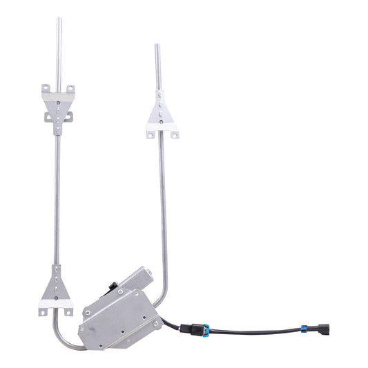 Front Passenger Side Power Window Regulator with Motor Compatible with 2000-2007 Paystar & 2000-2007 9000 Series