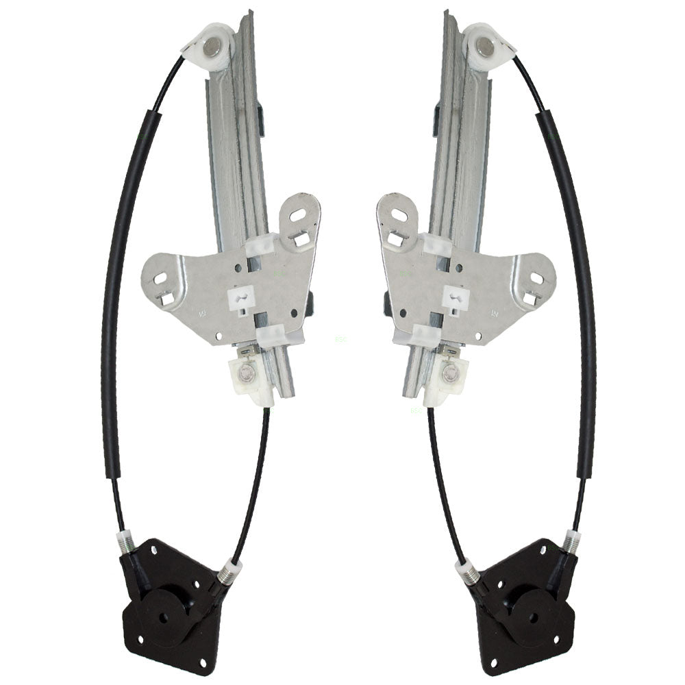 Driver and Passenger Rear Power Window Lift Regulators Compatible with 01-06 Stratus Sebring 5016519AB 5016518AB