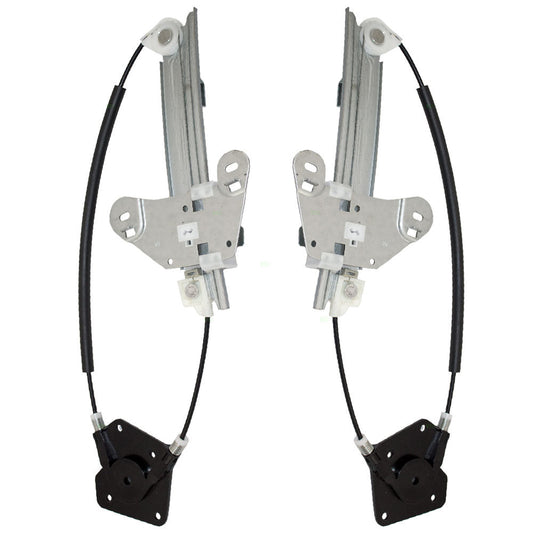Driver and Passenger Rear Power Window Lift Regulators Compatible with 01-06 Stratus Sebring 5016519AB 5016518AB
