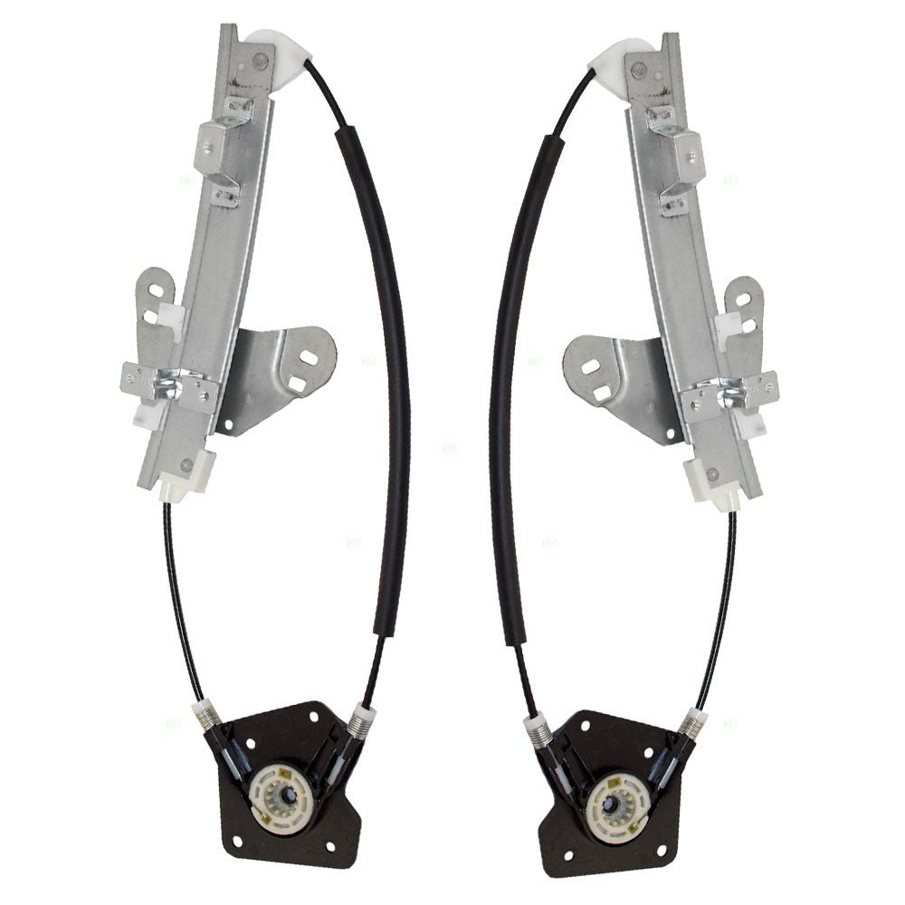 Driver and Passenger Rear Power Window Lift Regulators Compatible with 01-06 Stratus Sebring 5016519AB 5016518AB