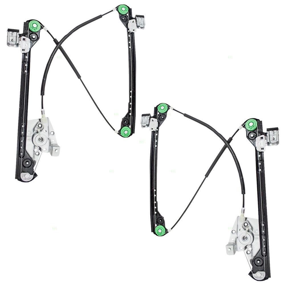 Pair Set Front Power Window Lift Regulators Compatible with 2004-2008 Pacifica 5020787AE 4894270AC