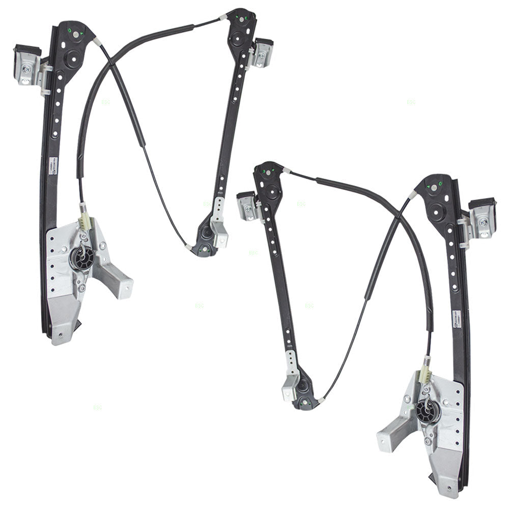 Pair Set Front Power Window Lift Regulators Compatible with 2004-2008 Pacifica 5020787AE 4894270AC