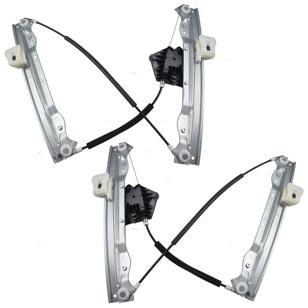 Pair Set Front Power Window Lift Regulators Compatible with 2011-2014 200 Sedan Avenger 68104205AA 68104204AA