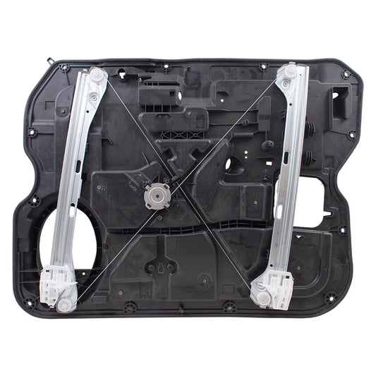 Front Driver Side Power Window Regulator without Motor Compatible with 2009-2012 1500 Crew/Quad Cab & 2010-2012 2500/3500 Crew/Mega Cab with Power Locks ONLY