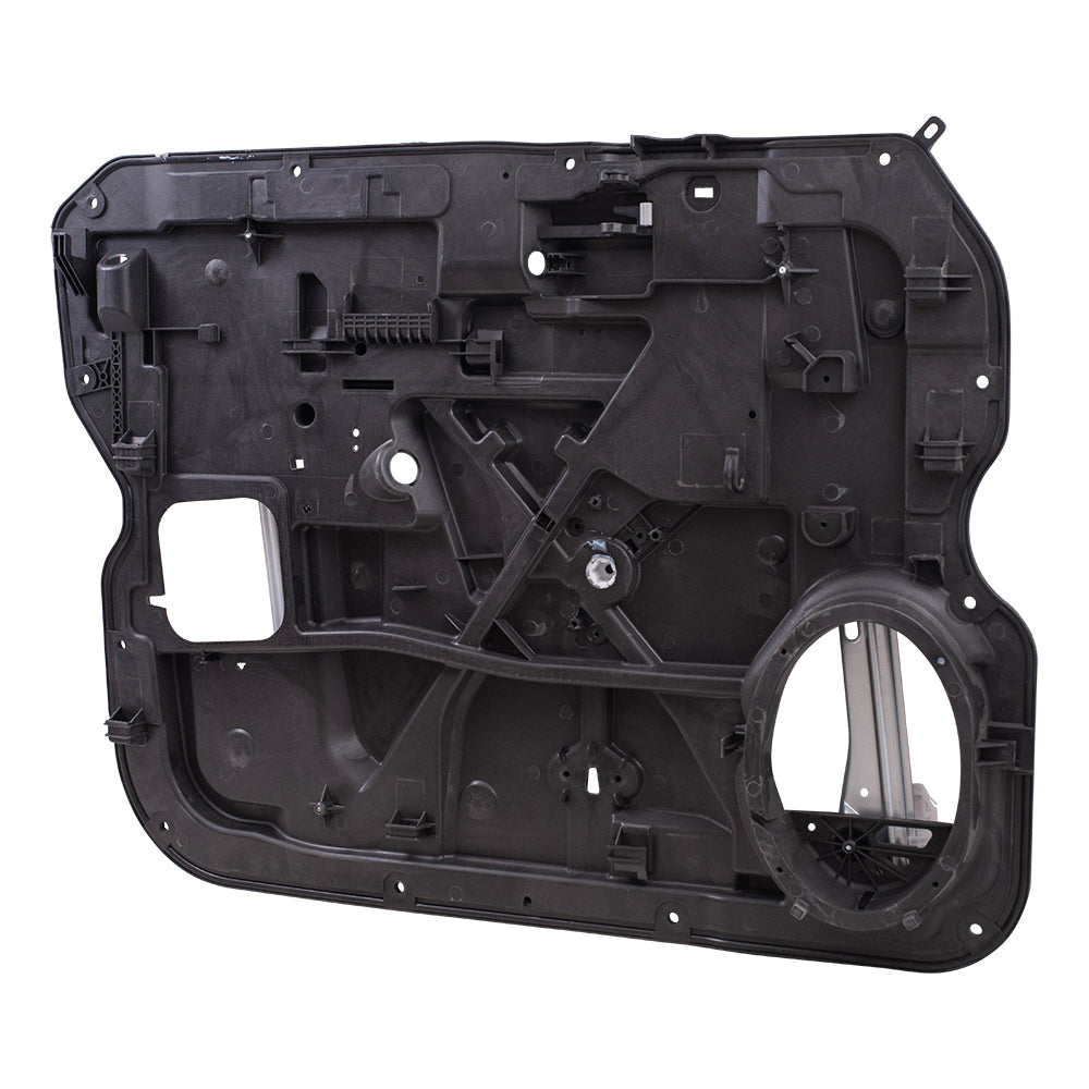 Front Driver Side Power Window Regulator without Motor Compatible with 2009-2012 1500 Crew/Quad Cab & 2010-2012 2500/3500 Crew/Mega Cab with Power Locks ONLY