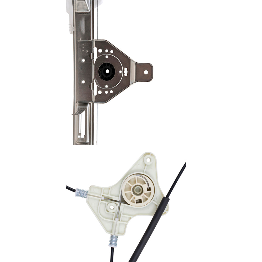 Front and Rear Driver Left Power Window Regulator Without Motor Set Compatible with 2007-2017 Jeep Compass MK