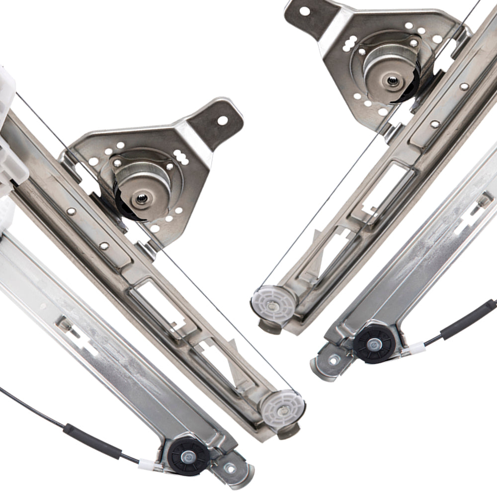 Front and Rear Driver Left Passenger Right Power Window Regulator Without Motor 4 Piece Set Compatible with 2007-2017 Jeep Compass MK