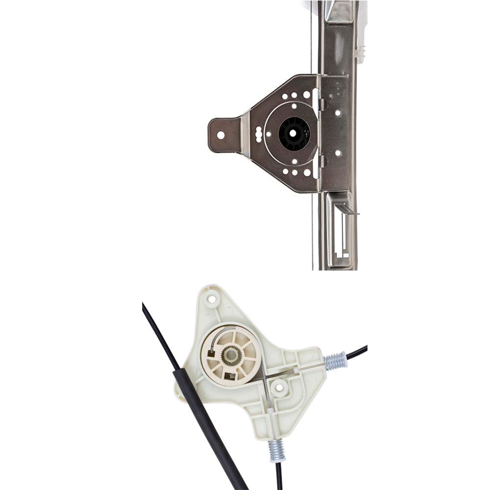 Front and Rear Passenger Right Power Window Regulator Without Motor Set Compatible with 2007-2017 Compass MK