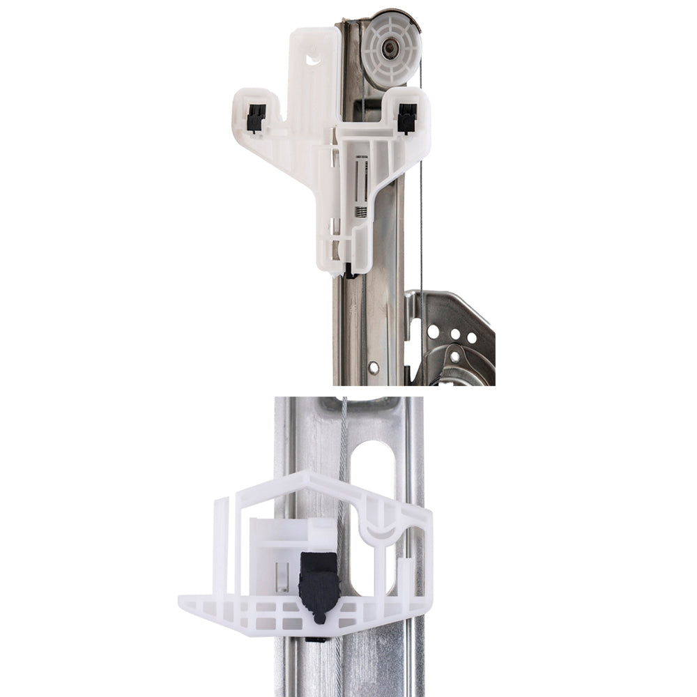 Front and Rear Passenger Right Power Window Regulator Without Motor Set Compatible with 2007-2017 Compass MK