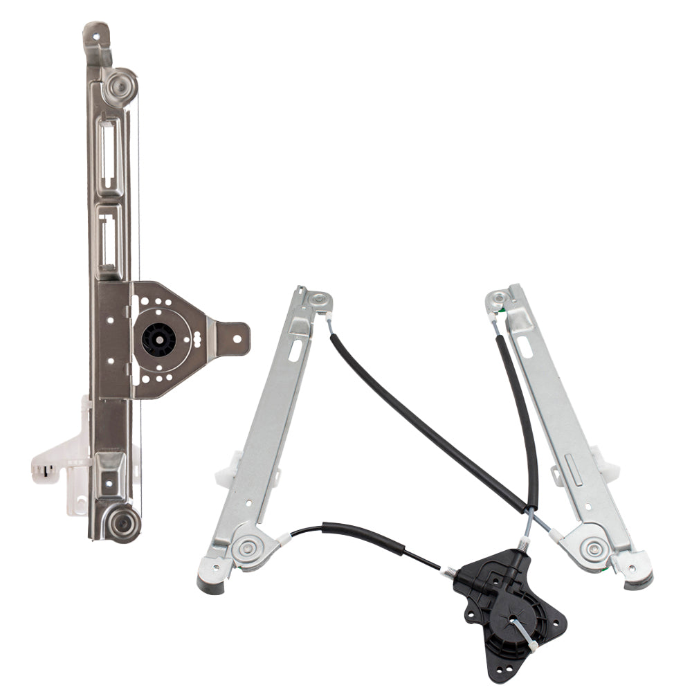 Front and Rear Driver Left Power Window Regulator Without Motor Set Compatible with 2007-2017 Jeep Patriot
