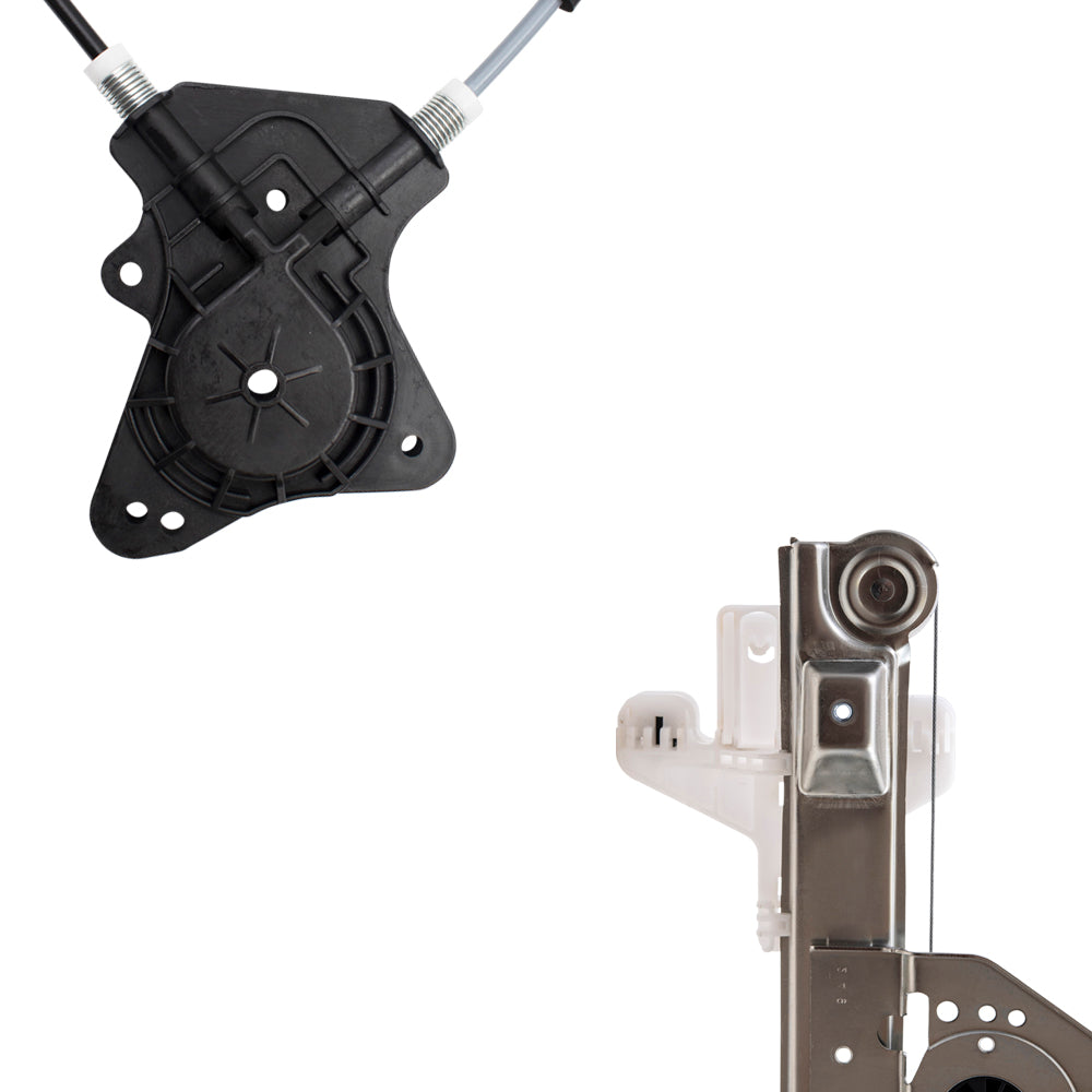 Front and Rear Driver Left Power Window Regulator Without Motor Set Compatible with 2007-2017 Jeep Patriot