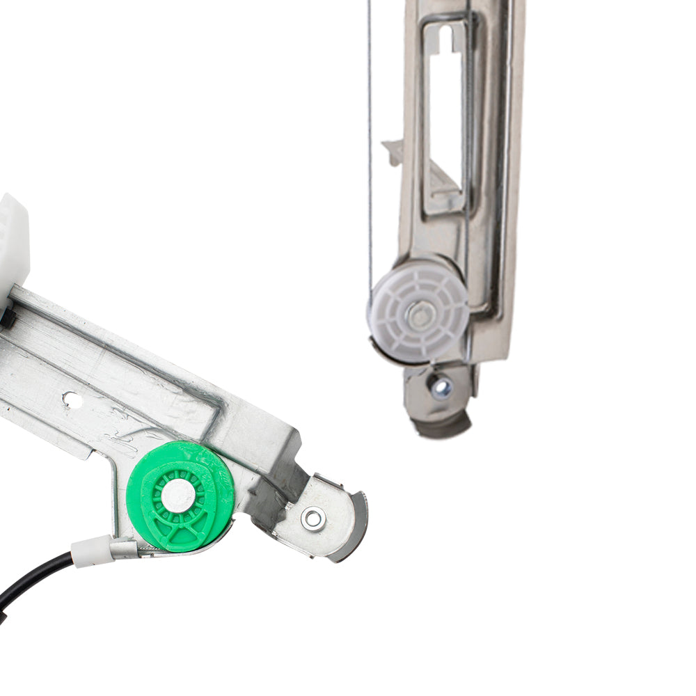 Front and Rear Driver Left Power Window Regulator Without Motor Set Compatible with 2007-2017 Jeep Patriot