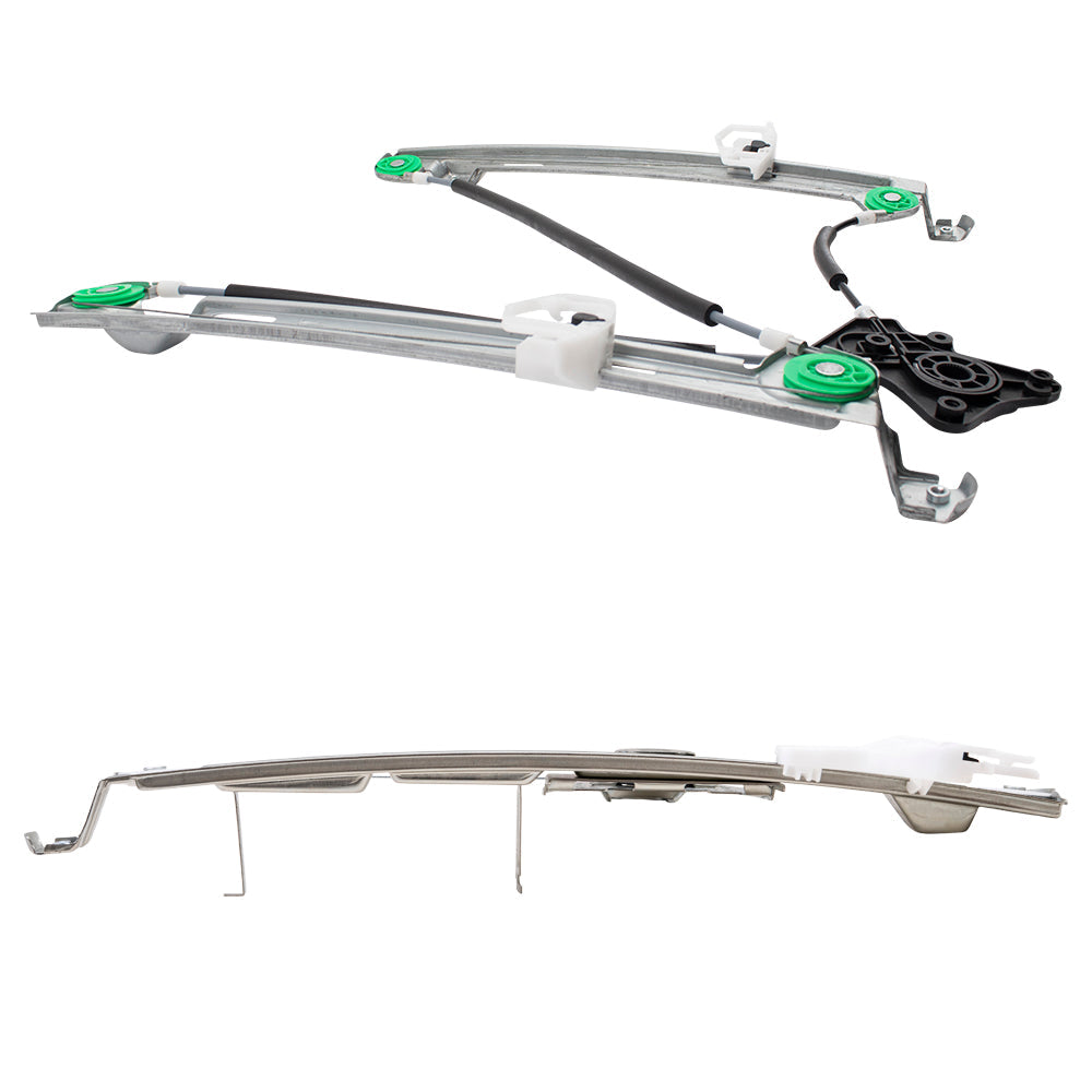 Front and Rear Driver Left Power Window Regulator Without Motor Set Compatible with 2007-2017 Jeep Patriot