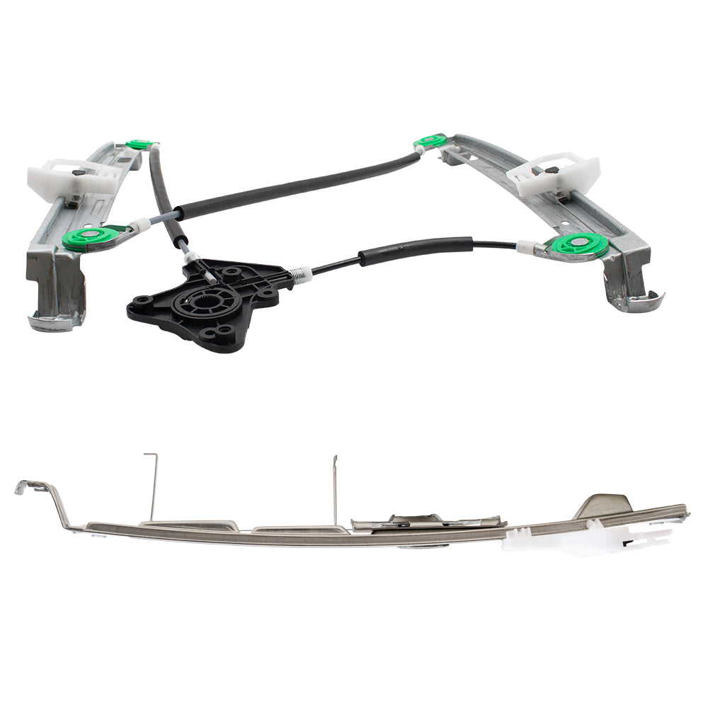 Front and Rear Driver Left Power Window Regulator Without Motor Set Compatible with 2007-2017 Jeep Patriot