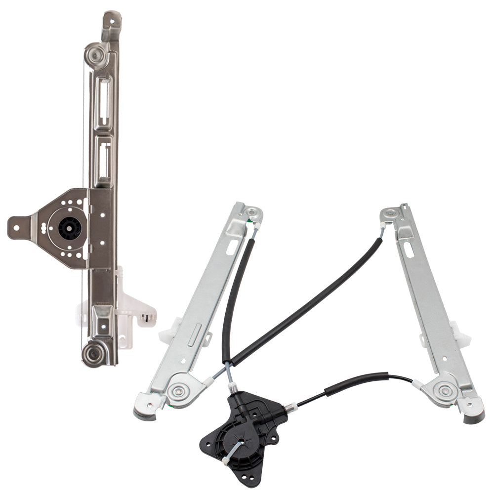 Front and Rear Passenger Right Power Window Regulator Without Motor Set Compatible with 2007-2017 Jeep Patriot