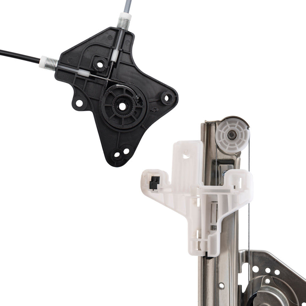 Front and Rear Passenger Right Power Window Regulator Without Motor Set Compatible with 2007-2017 Jeep Patriot