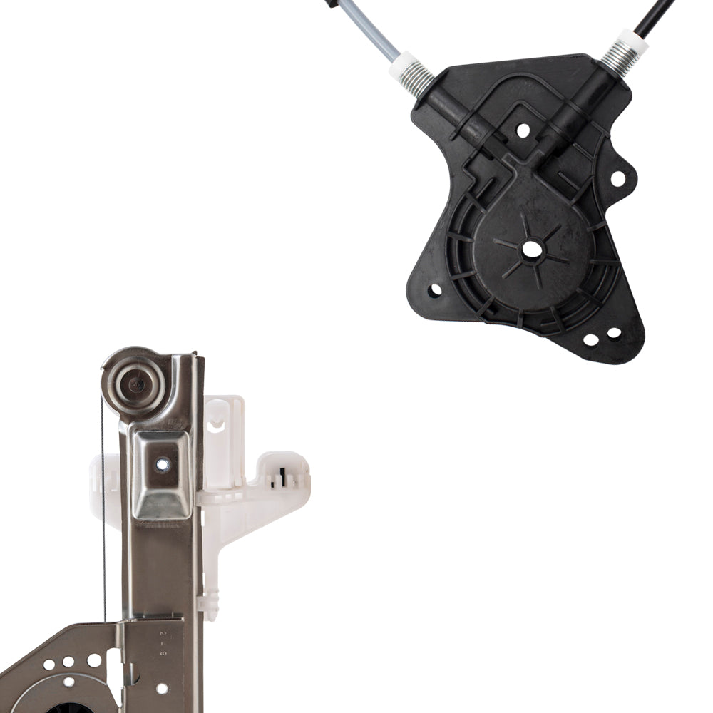 Front and Rear Passenger Right Power Window Regulator Without Motor Set Compatible with 2007-2017 Jeep Patriot