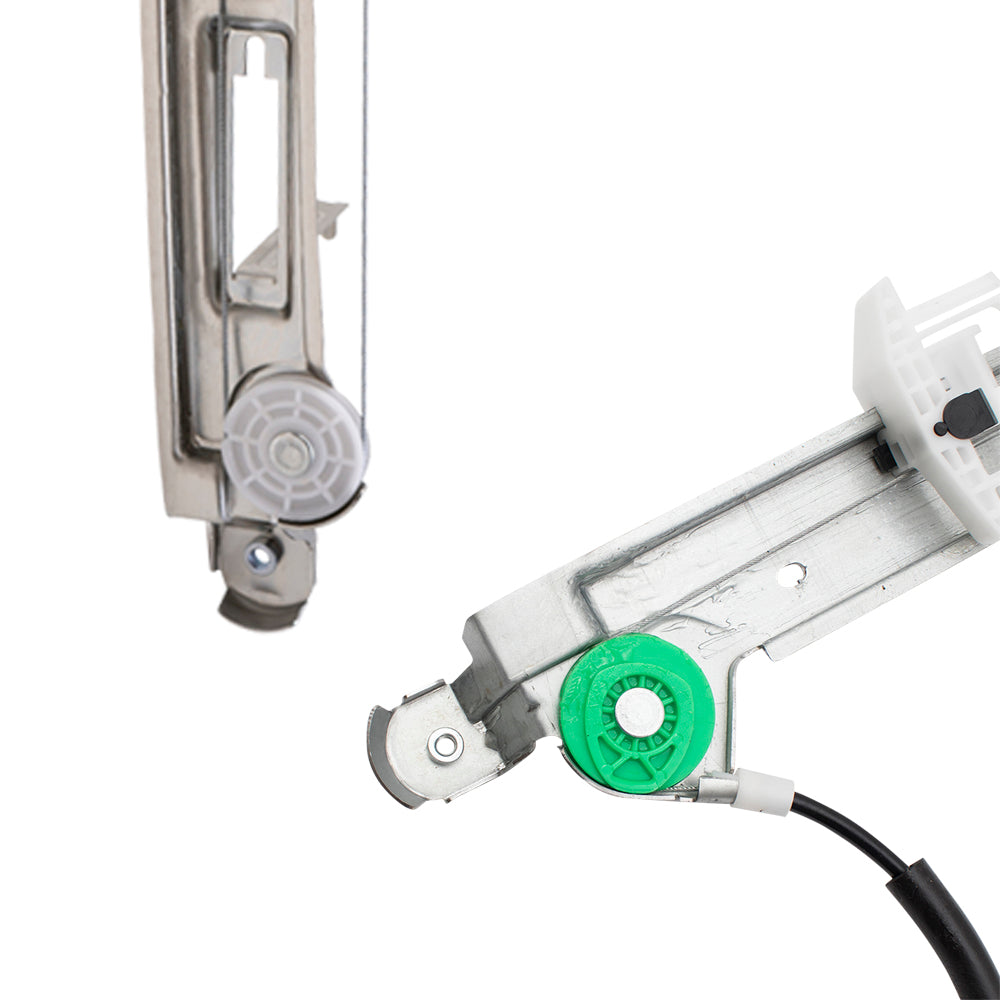 Front and Rear Passenger Right Power Window Regulator Without Motor Set Compatible with 2007-2017 Jeep Patriot