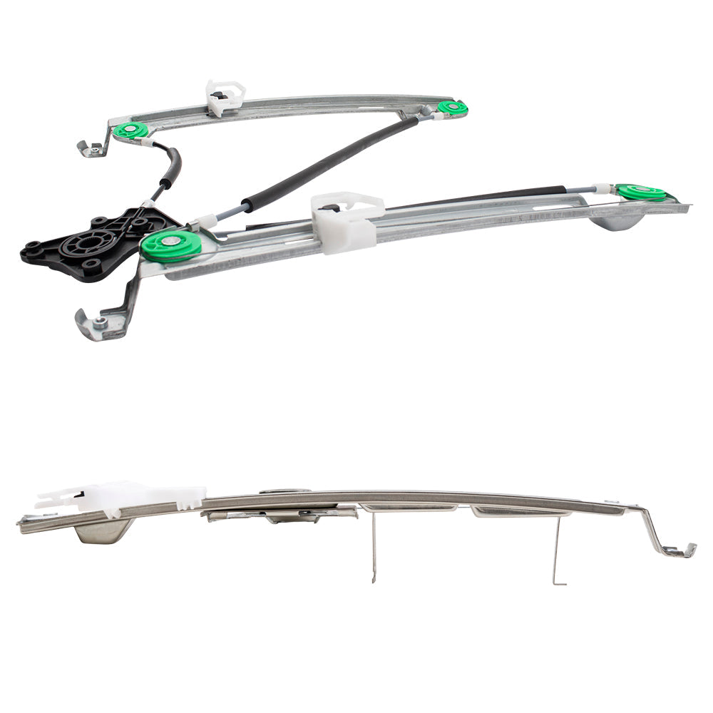 Front and Rear Passenger Right Power Window Regulator Without Motor Set Compatible with 2007-2017 Jeep Patriot