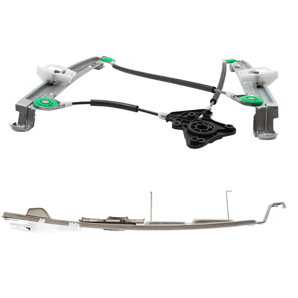 Front and Rear Passenger Right Power Window Regulator Without Motor Set Compatible with 2007-2017 Jeep Patriot