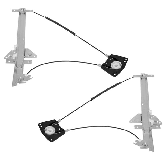 Driver and Passenger Front Power Window Lift Regulators Compatible with 00-04 Durango Dakota 55256419AI 55256418AH
