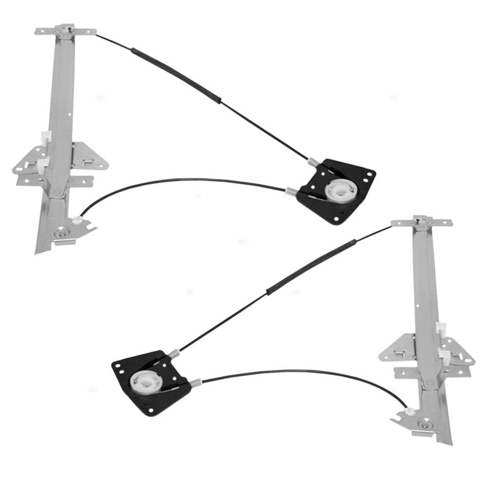 Driver and Passenger Front Power Window Lift Regulators Compatible with 00-04 Durango Dakota 55256419AI 55256418AH