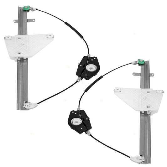 Driver and Passenger Rear Power Window Lift Regulators Compatible with 01-04 SUV 55363285AD 55363284AD