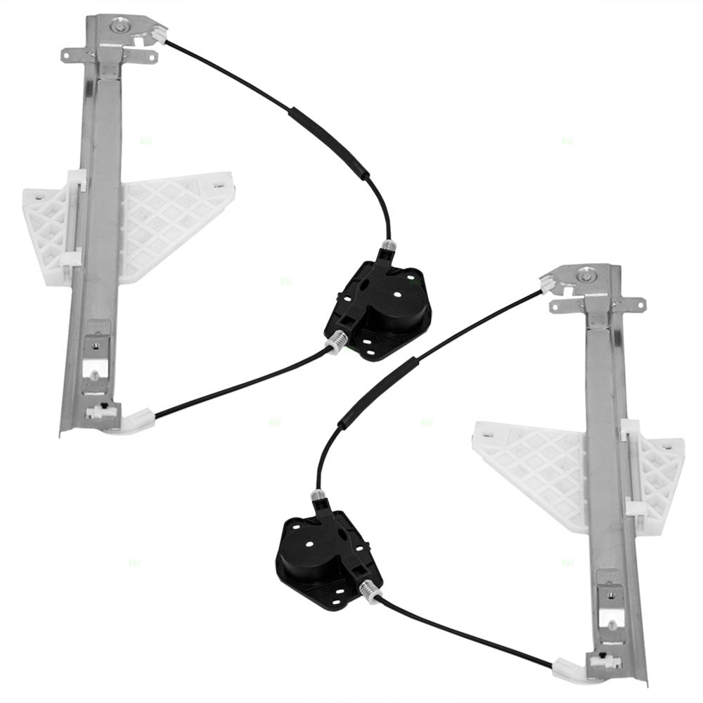 Driver and Passenger Rear Power Window Lift Regulators Compatible with 01-04 SUV 55363285AD 55363284AD