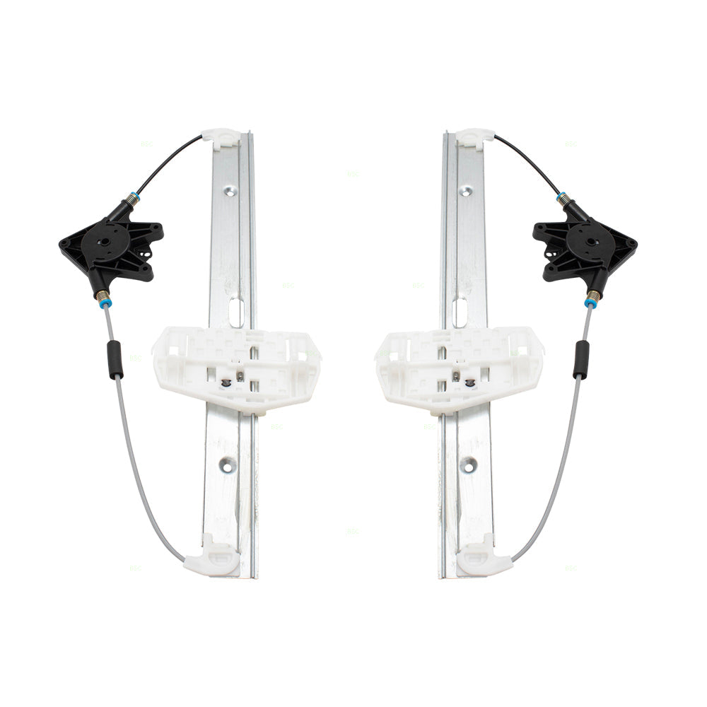 Pair Set Rear Power Window Lift Regulators Compatible with 2007-2017 Wrangler 18 Wrangler JK & Unlimited 68014951AA 68014950AA