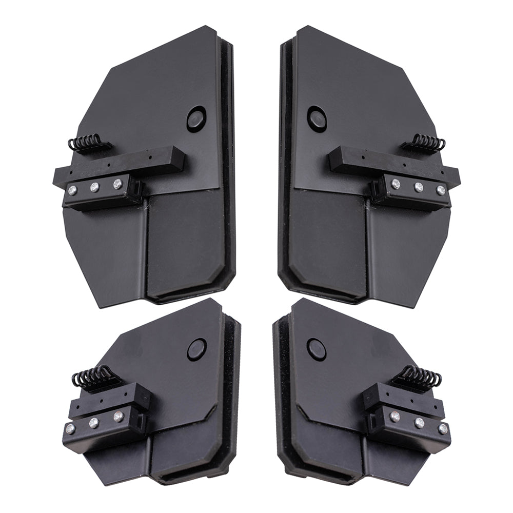 4 Pc Set Power Window Regulator Bracket Kits Compatible with 06-07 Liberty