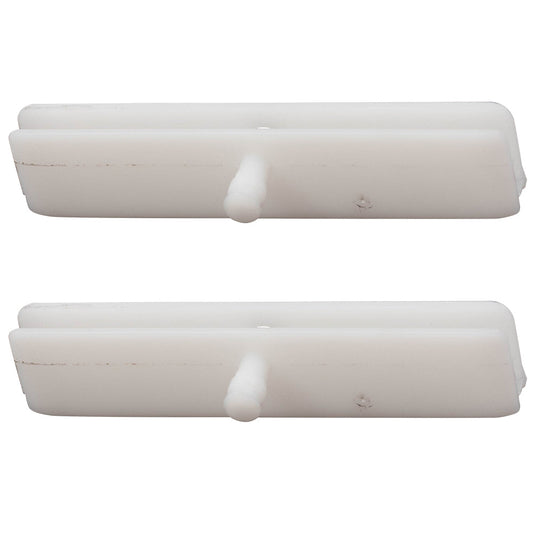 Pair Door Window Glass Run Channel Track Guide Clip Kit for 12-18 Fiat 500 500c