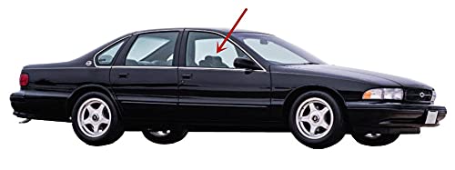 Passenger Right Side Front Door Window Door Glass Compatible with Oldsmobile Custom Cruiser 1991-1992 Models/Chevrolet Impala SS 1994-1996 Models