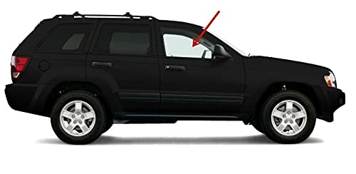 Laminated Passenger Right Side Front Door Window Door Glass Compatible with Jeep Grand Cherokee 2005-2010 Models