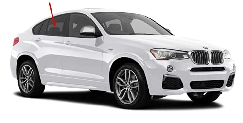 Passenger Right Side Rear Door Window Door Glass Compatible with BMW X4 2015-2018 Models