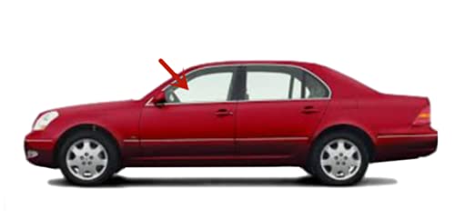 Tempered Driver Left Side Front Door Window Door Glass Compatible with Lexus LS430 2001-2006 Models