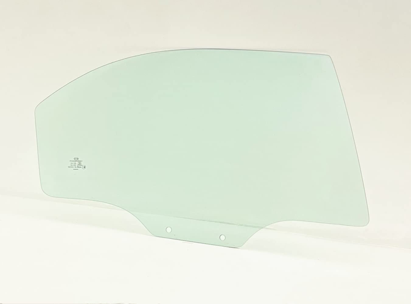 Tempered Passenger Right Side Rear Door Window Door Glass Compatible with Kia Sephia 4 Door Sedan 1998-2001 / Spectra 1.8L Eng 2000-2004 Models