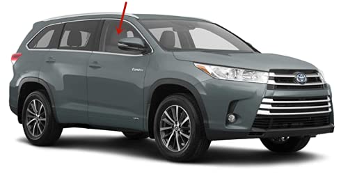 Passenger Right Side Front Door Window Door Glass Compatible with Toyota Highlander 2014-2019 Models