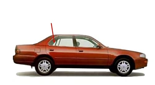 Passenger Right Side Rear Vent Window Vent Glass Compatible with Toyota Camry 4 Door Sedan 1992-1996 Models