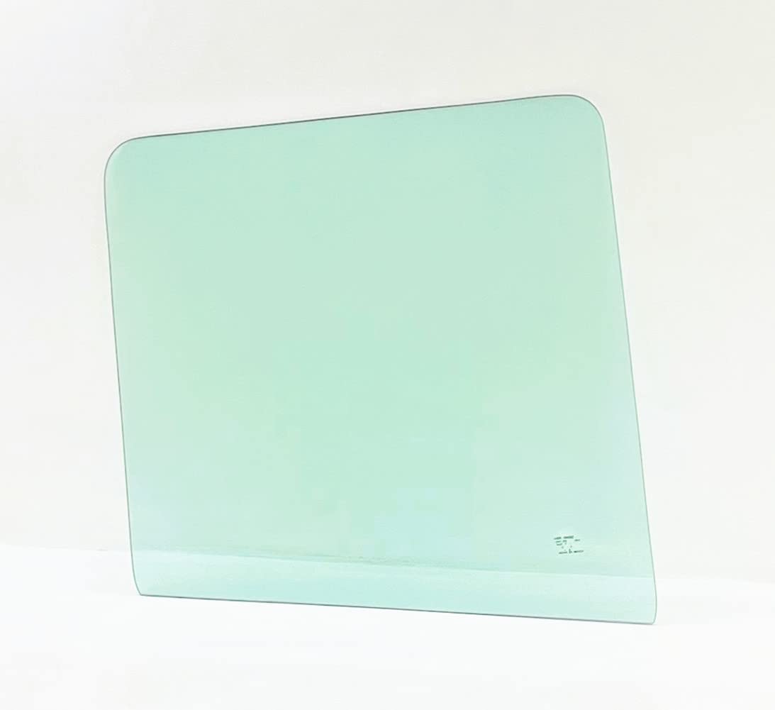 Flat Tempered Front Door Window Door Glass Compatible with Freightliner FL106 / FL112 / FL50 / FL60 / FL70 / FL80 / FLC112 / Hard Hat 1985-2004 Models