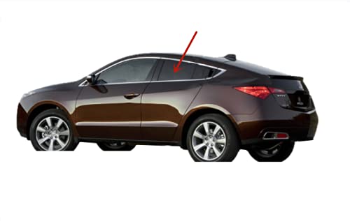 Driver Left Side Rear Door Window Door Glass Compatible with Acura ZDX 2010-2013 Models