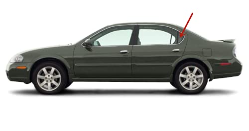 Driver Left Side Rear Vent Glass Vent Window Compatible with Nissan Maxima/Infiniti I30 4 Door Sedan 1995-1999 Models