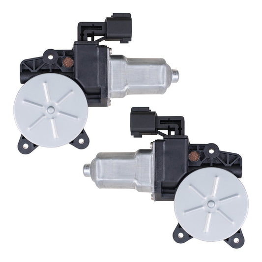 Driver Left Passenger Right Power Window Lift Motor Set with 6 Pin Connector and One-touch Open/Close Compatible with 2012-2018 Ford Focus