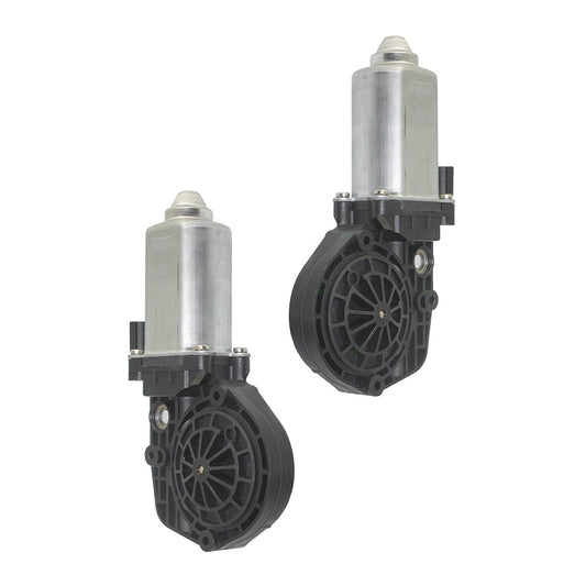 Pair Set Front Power Window Regulator Motors Compatible with 2000-2010 Super Duty Pickup Truck