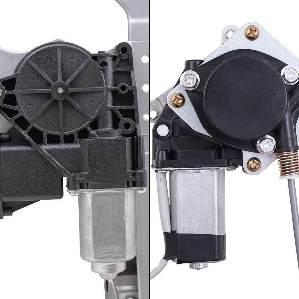 Part Front & Rear Driver Side Power Window Regulators w/Motor Set Compatible with 2011-2014 Ford F-150 Extended Cab ONLY